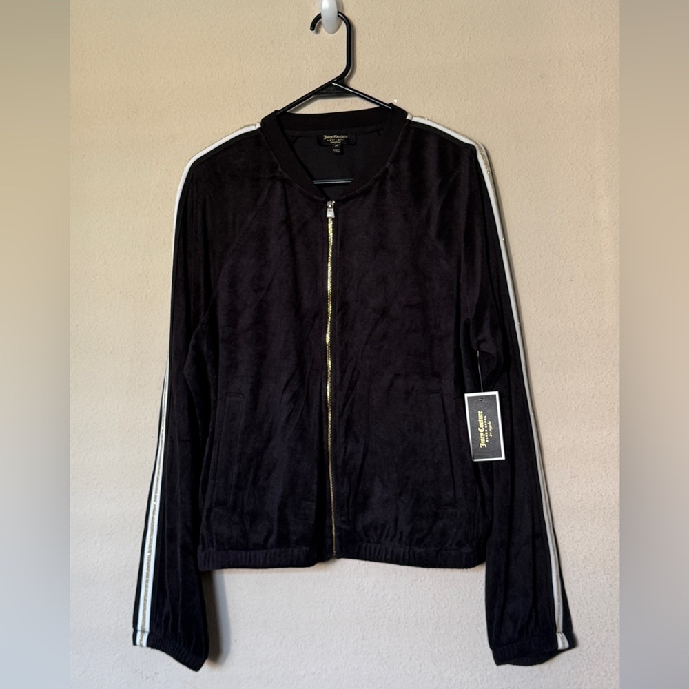 NWT Juicy Couture Black Womens sweater. Size XL